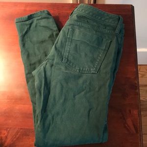Banana Republic Green Skinny jeans